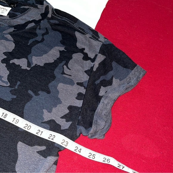 prAna CAMO Black Gray Shirt Rolled sleeves women 2xl Cozy-Up Pullover Casual Top - Picture 8 of 11